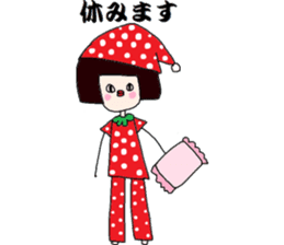 Strawberry of the bobbed hair sticker #8104541