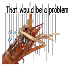 Shrimp English version sticker #8104728