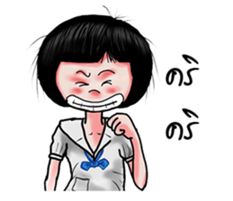 JANJAO naughty girl sticker #8104961