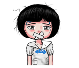 JANJAO naughty girl sticker #8104970