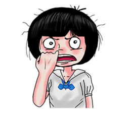 JANJAO naughty girl sticker #8104989