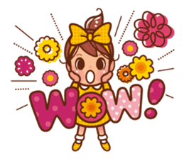 Flower girls talk! sticker #8105090