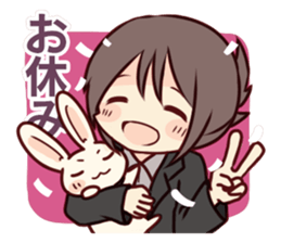 "Usami-senpai and I" sticker #8105755