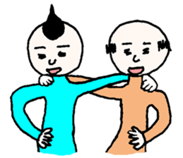 My grandfather and grandchild sticker #8105995