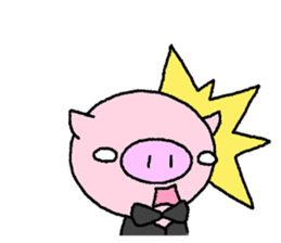 Pig of the butler 2 sticker #8106341