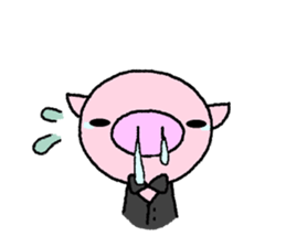 Pig of the butler 2 sticker #8106345