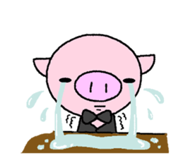 Pig of the butler 2 sticker #8106348