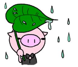 Pig of the butler 2 sticker #8106349