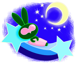 walnut planet's cat and rabbit sticker #8107937