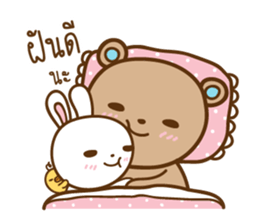 lil bunny and big bear sticker #8108600