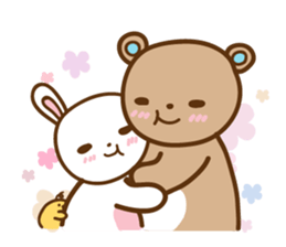 lil bunny and big bear sticker #8108628