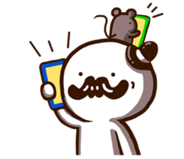 Mustache uncle2(no characters) sticker #8109294