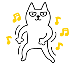 TOFU  -White Cat - 5 sticker #8109324