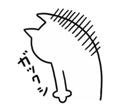 TOFU  -White Cat - 5 sticker #8109331