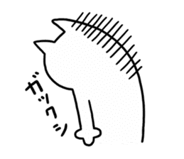 TOFU  -White Cat - 5 sticker #8109331