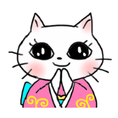 A white cat and the friends - fall ver.