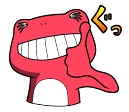 Pink frog and tadpole2 sticker #8110116