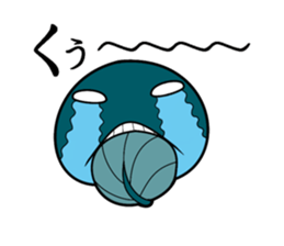 Pink frog and tadpole2 sticker #8110151