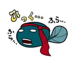 Pink frog and tadpole2 sticker #8110152