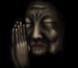 Grandmother of the darkness sticker #8110721