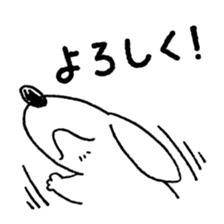 DACHSHUND monochrome Sticker sticker #8110812