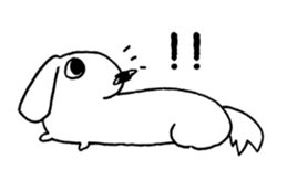 DACHSHUND monochrome Sticker sticker #8110820