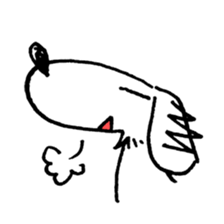 DACHSHUND monochrome Sticker sticker #8110822