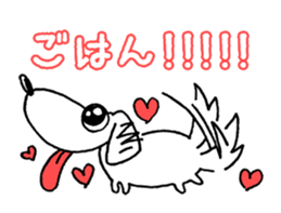 DACHSHUND monochrome Sticker sticker #8110830