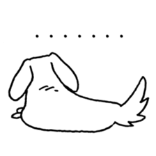 DACHSHUND monochrome Sticker sticker #8110831