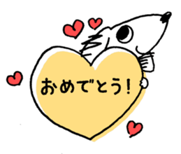 DACHSHUND monochrome Sticker sticker #8110841