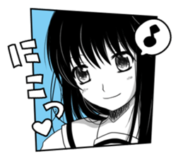 KUROKAMI Girl sticker #8112084