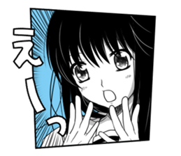 KUROKAMI Girl sticker #8112086