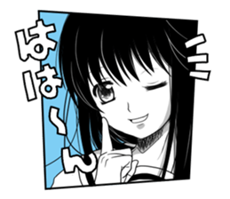 KUROKAMI Girl sticker #8112087