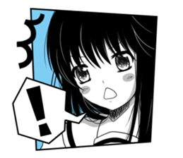 KUROKAMI Girl sticker #8112088