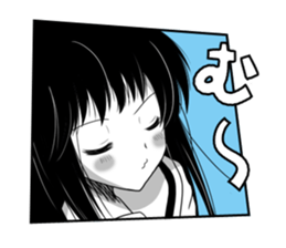 KUROKAMI Girl sticker #8112093