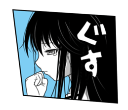 KUROKAMI Girl sticker #8112098