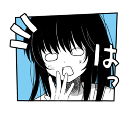 KUROKAMI Girl sticker #8112101