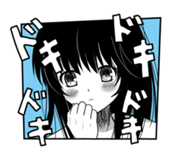 KUROKAMI Girl sticker #8112102