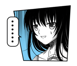 KUROKAMI Girl sticker #8112105