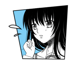 KUROKAMI Girl sticker #8112106