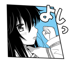 KUROKAMI Girl sticker #8112109