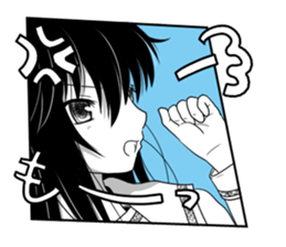 KUROKAMI Girl sticker #8112112