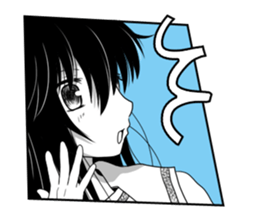 KUROKAMI Girl sticker #8112113