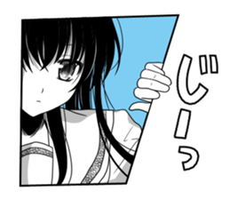 KUROKAMI Girl sticker #8112114