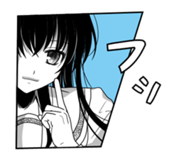 KUROKAMI Girl sticker #8112116