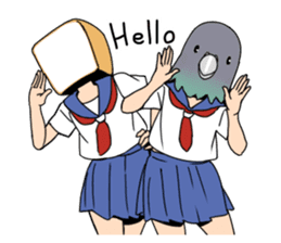 high school girls's sticker vol.2 sticker #8113382