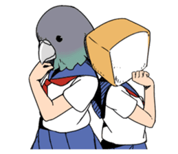 high school girls's sticker vol.2 sticker #8113383