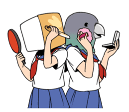 high school girls's sticker vol.2 sticker #8113384