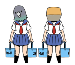 high school girls's sticker vol.2 sticker #8113395