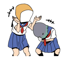 high school girls's sticker vol.2 sticker #8113397